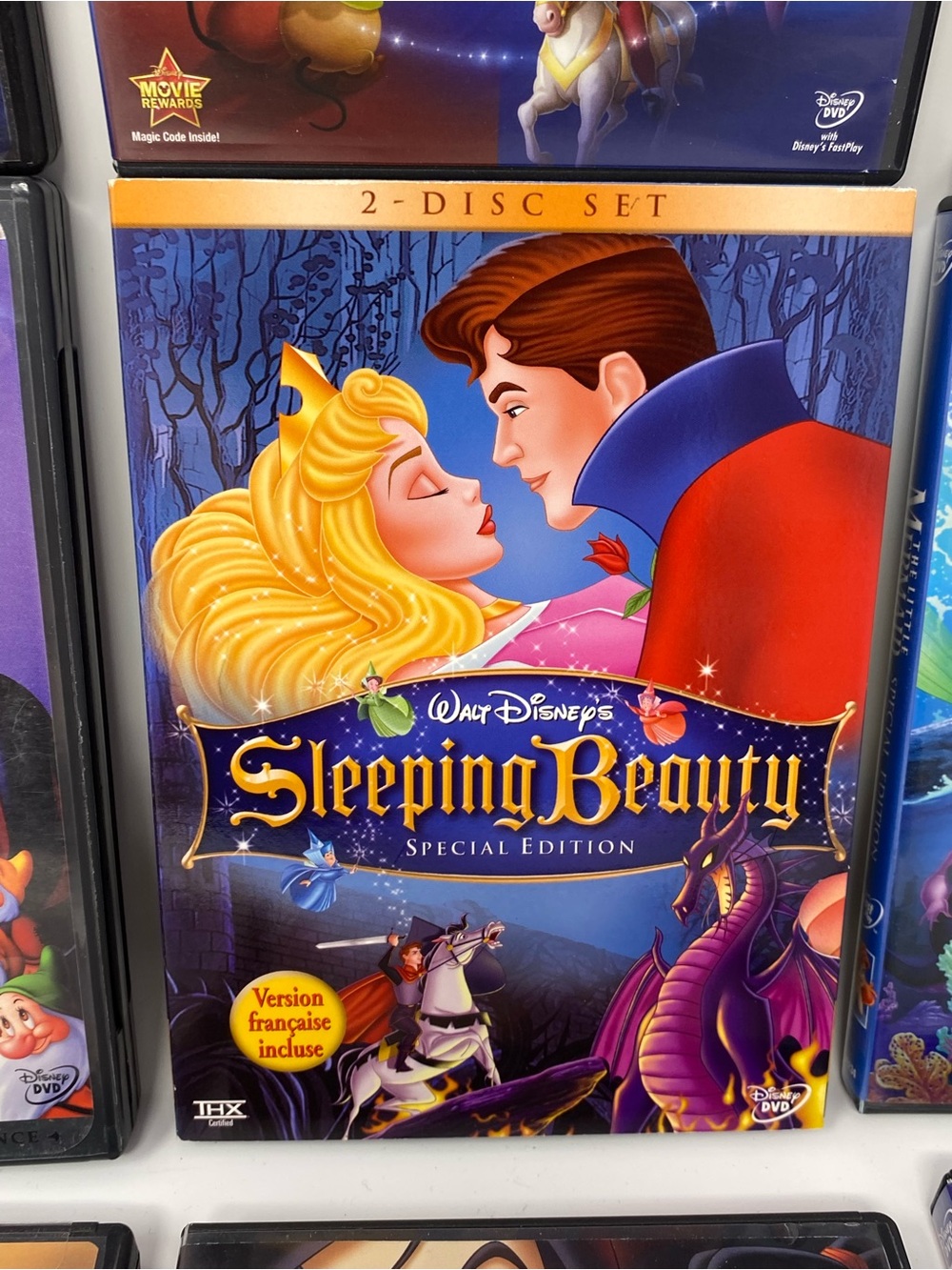 Disney Princess Collection DVD lot of 9 Sleeping Beauty Mulan Cinderella Brave - Picture 6 of 11